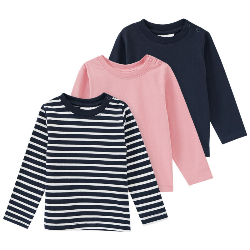 3 Baby Langarmshirts (Nur online)