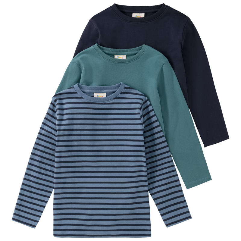 3 Jungen Langarmshirts im Set (Nur online)