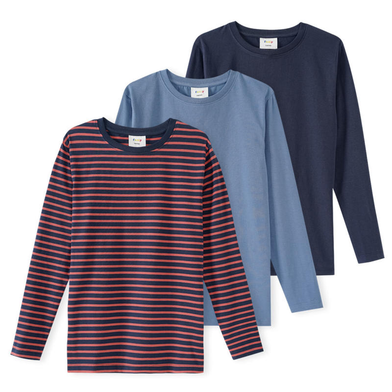 3 Jungen Langarmshirts (Nur online)