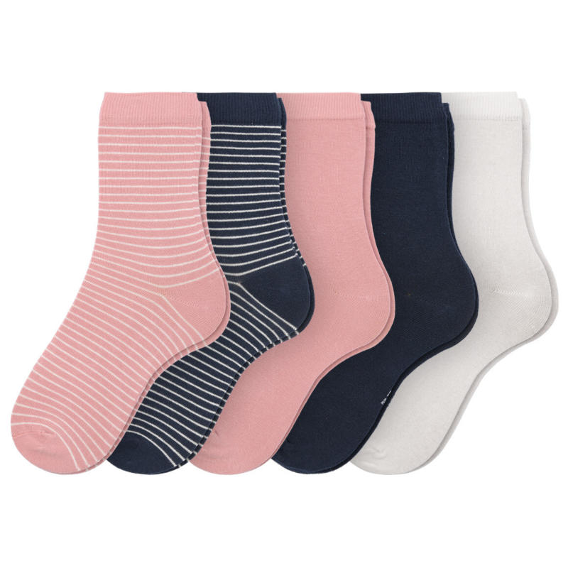 5 Paar Mädchen Socken mit Bio-Baumwolle (Nur online)