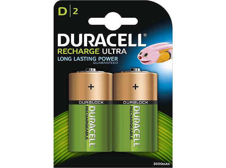 Duracell D Recharge Ultra Batterien 3000 mAh, 2er Pack; Akkus