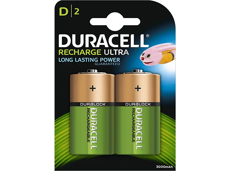 Duracell D Recharge Ultra Batterien 3000 mAh, 2er Pack; Akkus