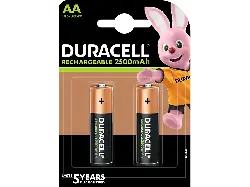 Duracell AA Recharge Ultra Batterien 2500 mAh, 2er Pack; Wiederaufladbare Batterie