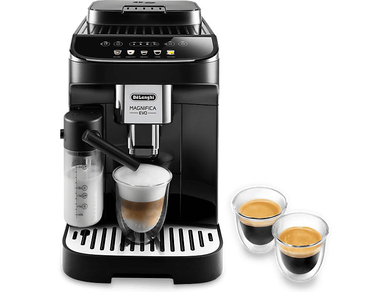 De'Longhi ECAM 290.61 B Magnifica Evo Milk Kaffeevollautomat (Schwarz, Kegelmahlwerk, 15 bar)