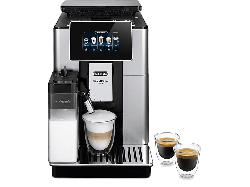 De'Longhi ECAM 610.55 SB Prima Donna Soul Kaffeevollautomat (Silber Schwarz, Flüster Kegelmahlwerk, 19 bar, integrierter Milchbehälter)