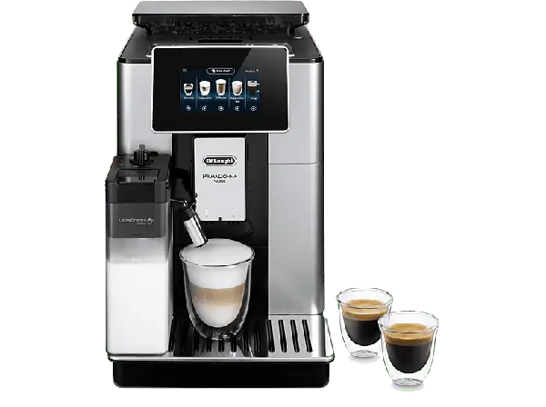De'Longhi ECAM 610.55 SB Prima Donna Soul Kaffeevollautomat (Silber Schwarz, Flüster Kegelmahlwerk, 19 bar, integrierter Milchbehälter)