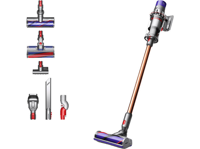 Dyson V10 Absolute Staubsauger (0,76 l, Akkulaufzeit: 60 / 30 5 Min., Nickel Kupfer)