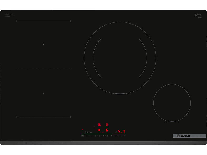 Bosch PVS831HB1E Induktionskochfeld (802 mm breit, 4 Kochfelder, Glaskeramik, Autarkes Kochfeld)