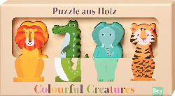 REX LONDON Puzzle aus Holz "Colourful Creatures"