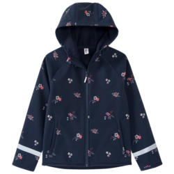 Mädchen Softshelljacke mit Blümchen-Print (Nur online)