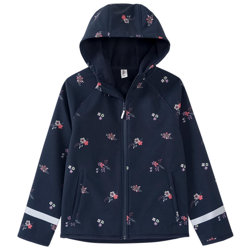 Mädchen Softshelljacke mit Blümchen-Print (Nur online)