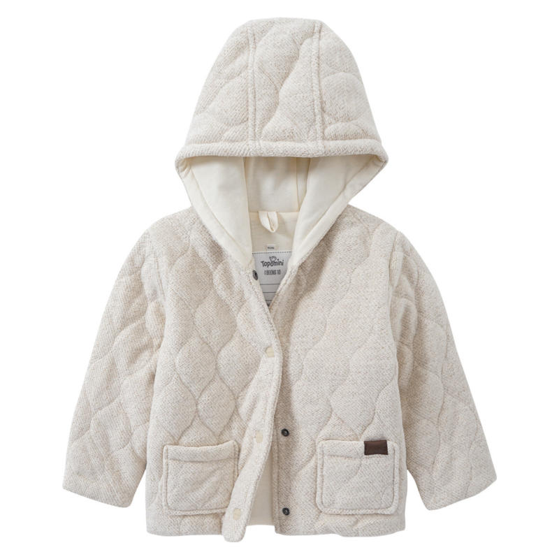 Baby Steppjacke in Woll-Optik