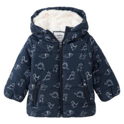 Baby Steppjacke mit Dino allover