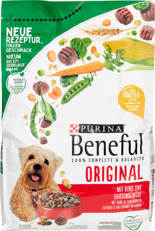 Nourriture sèche pour chiens Original Beneful Purina, au bœuf et aux légumes, 2,8 kg