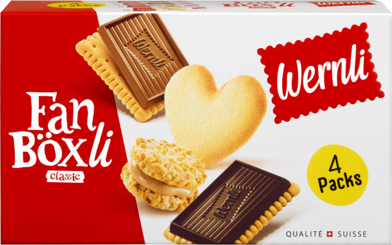 Wernli Fan Böxli Classic, assortiert, 450 g