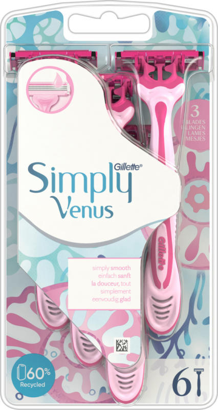 Rasoir jetable Gillette Simply Venus , 6 pièces