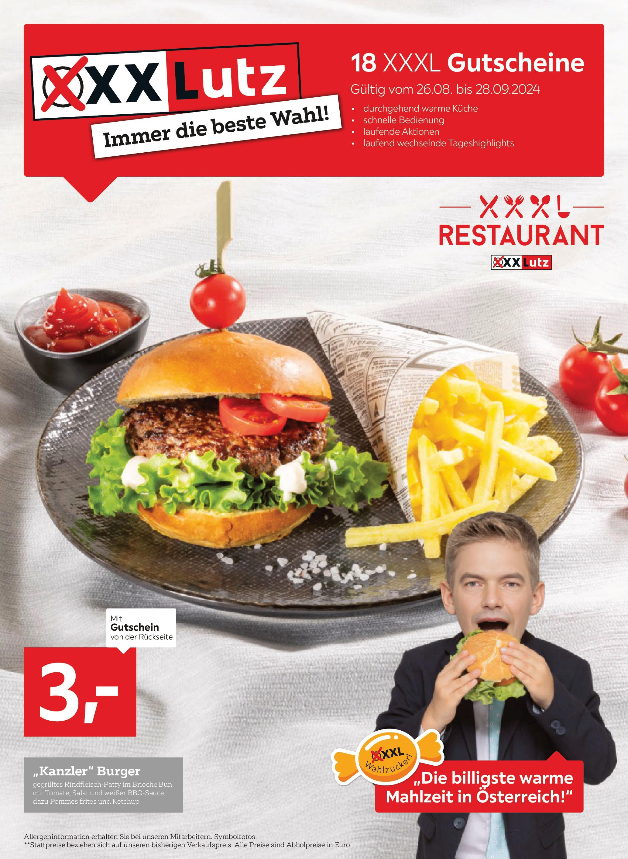  XXXLutz Gutscheinblatt Resto ab (26.08.2024 - 28.09.2024) - Seite 1