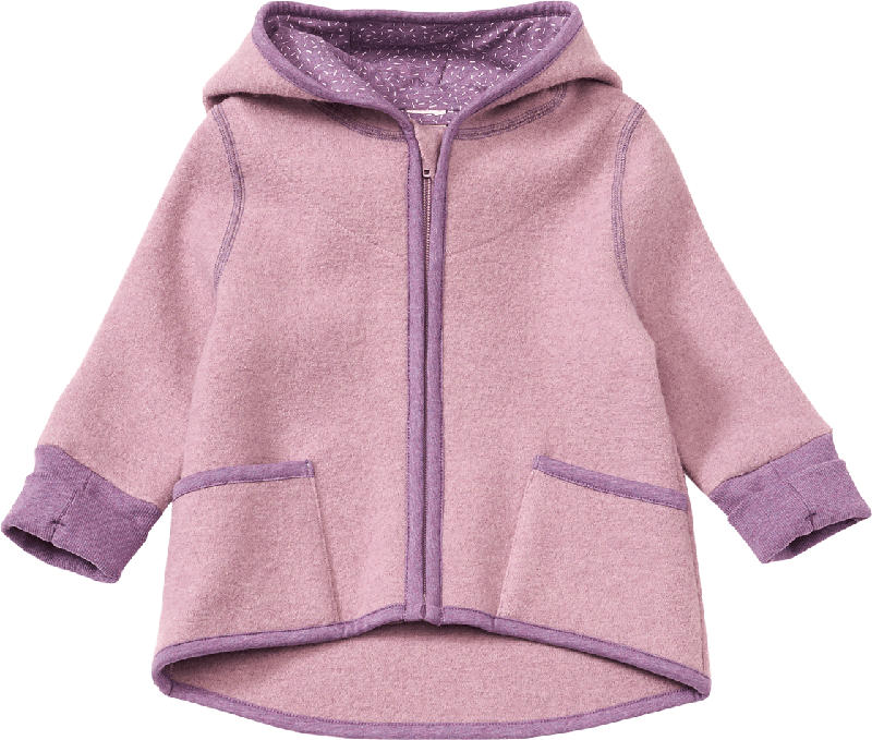 ALANA Walkjacke aus Bio-Wolle, flieder & lila, Gr. 110/116