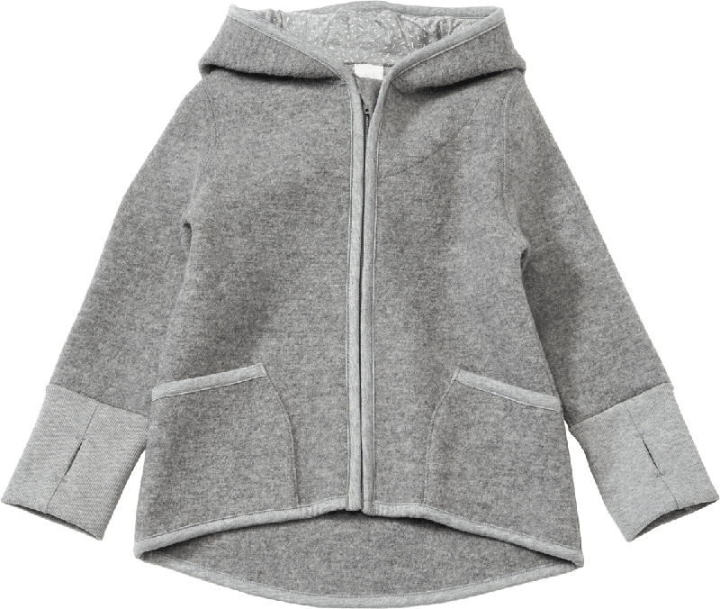 ALANA Walkjacke aus Bio-Wolle, grau, Gr. 110/116