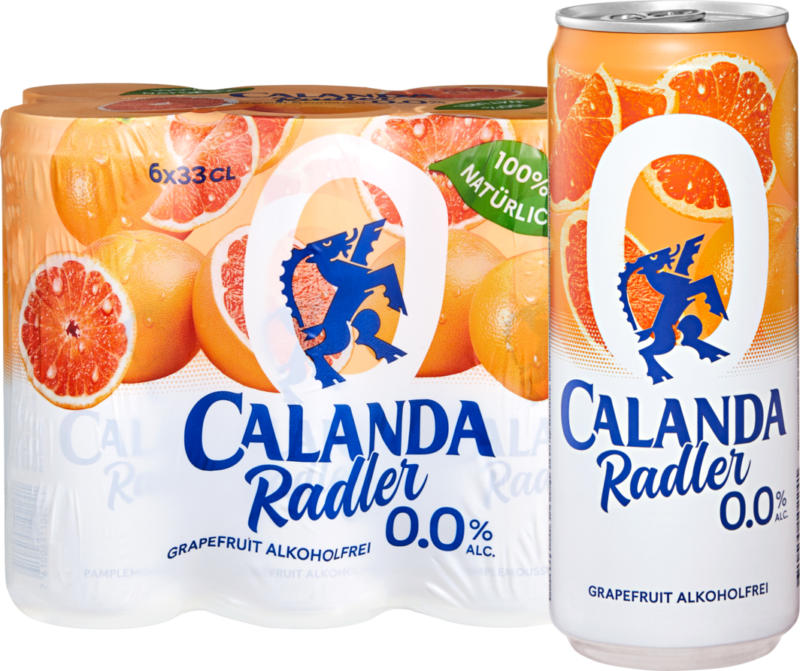 Calanda Radler Pompelmo 0.0%, 6 x 33 cl