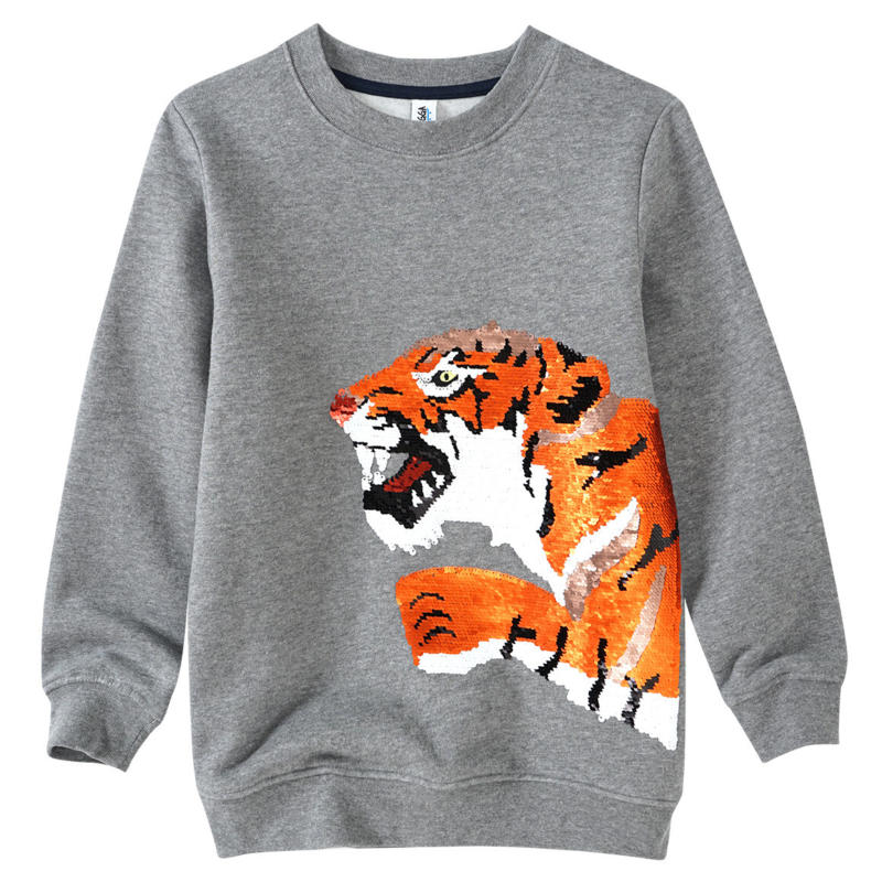 Jungen Sweatshirt mit Wendepailletten (Nur online)