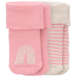 2 Paar Newborn Socken mit Frottee