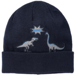 Jungen Mütze mit reflektierendem Dino-Motiv