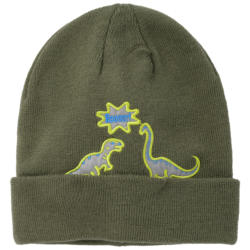 Jungen Mütze mit reflektierendem Dino-Motiv