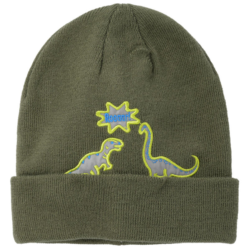 Jungen Mütze mit reflektierendem Dino-Motiv