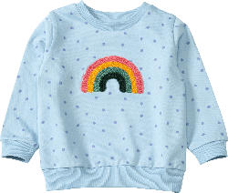 ALANA Sweatshirt mit Regenbogen-Applikation, blau, Gr. 110