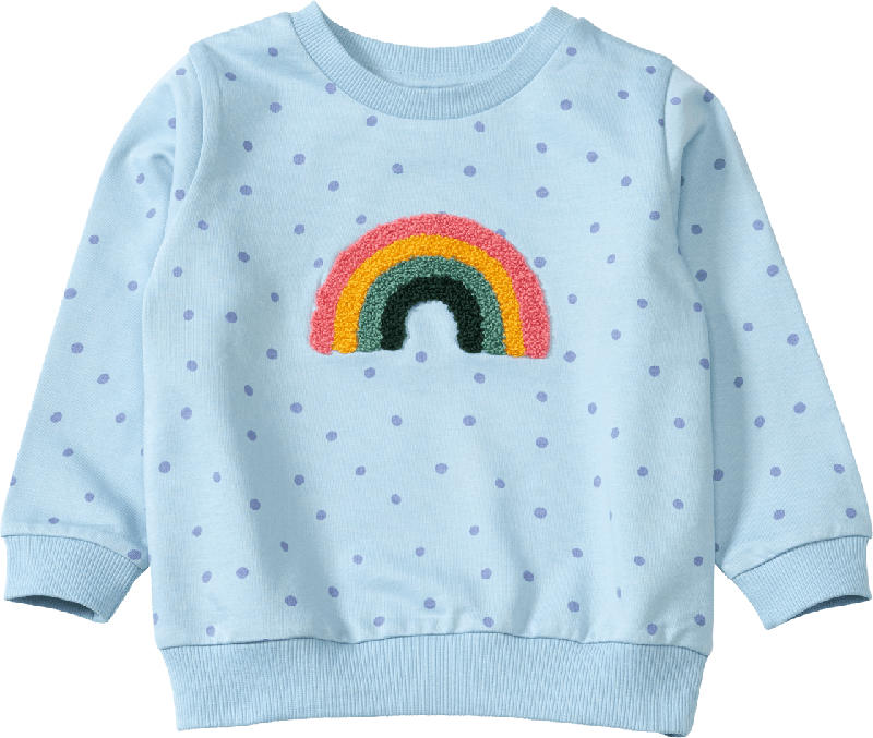 ALANA Sweatshirt mit Regenbogen-Applikation, blau, Gr. 122