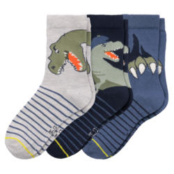 3 Paar Jungen Socken mit Dinos