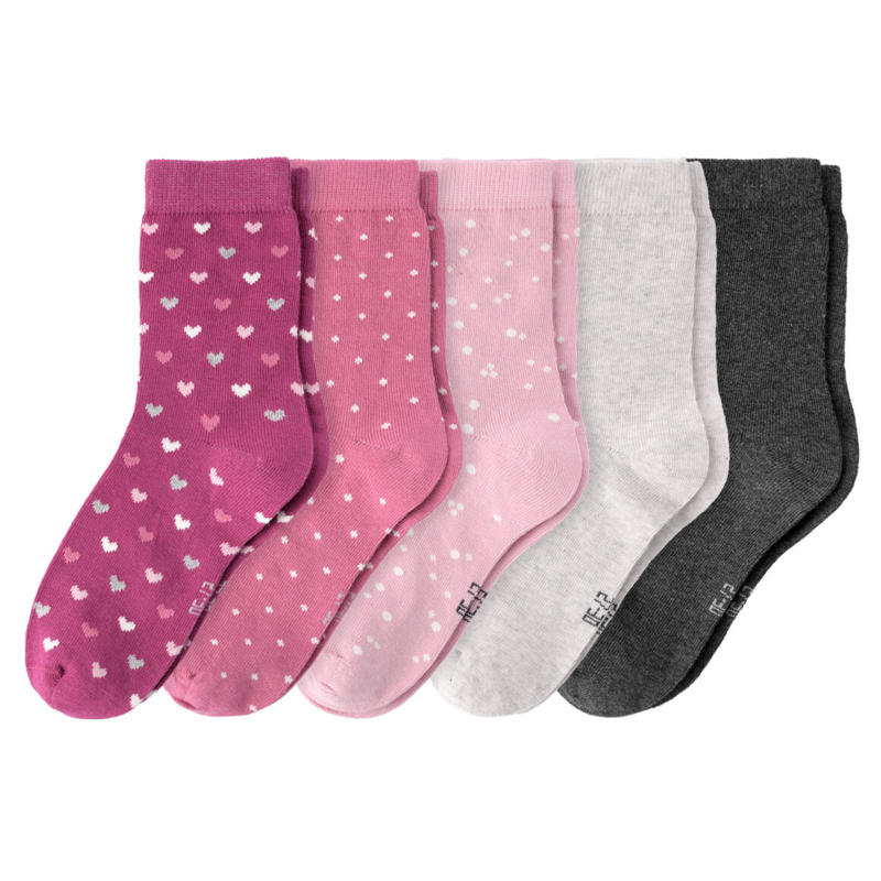 5 Paar Mädchen Socken im Set