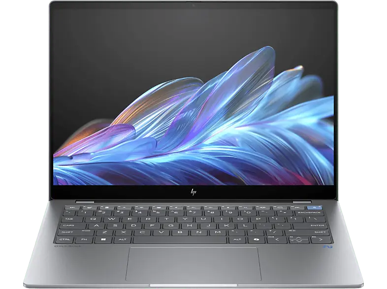 HP OmniBook X 14-FE0900ng Copilot+ PC 14 Zoll, 2K UltraWide QHD, Qualcomm Snapdragon Elite X1E-78-100, 16 GB RAM, 1000 SSD, Windows 11 Home, Adreno™ Onboard Graphics, Meteor Silver