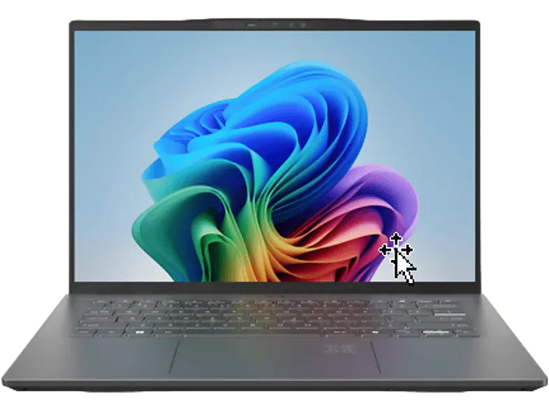 ACER Swift 14 AI SF14-11-X40F Copilot+ PC 14,5 Zoll, WQXGA, Qualcomm Snapdragon X Plus X1P-64-100, 16 GB RAM, 1000 SSD, Windows 11 Home (64 Bit), Adreno™ Onboard Graphics, Vapor Silver