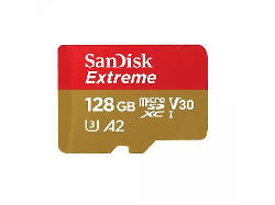 SanDisk 128GB Extreme microSDXC Karte + SD-Adapter RescuePro Deluxe bis zu 190 MB/s mit App-Performance A2 UHS-I Class 10 U3 V30; Speicherkarte