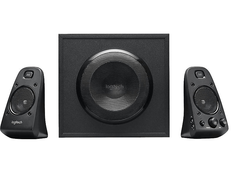 Logitech Speaker System Z623 mit Subwoofer, Satter Bass, 400 Watt Spitzenleistung, Schwarz; PC-Lautsprecher