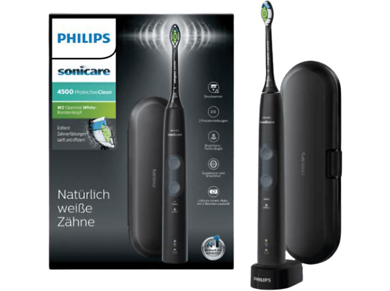 Philips HX6830/53 Sonicare ProtectiveClean 4500 Elektrische Schallzahnbürste Schwarz