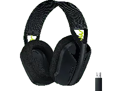 LOGITECH G G435 Lightspeed, Ultraleichtes kabelloses Bluetooth-Gaming Headset, Schwarz