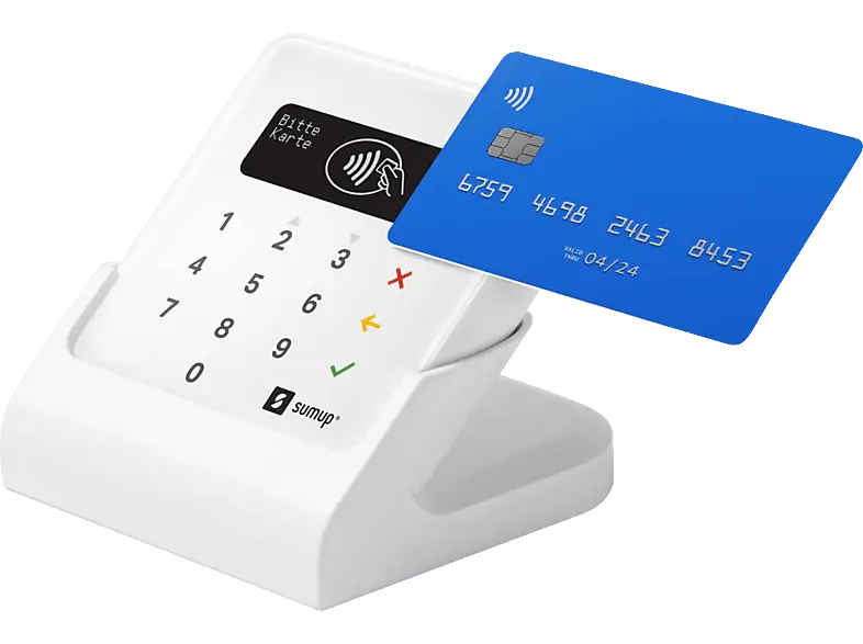 SUMUP Air EC- & Kreditkartenterminal inkl. Ladestation; Kartenleser für mobile Kartenzahlungen