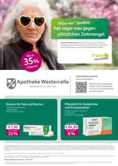 OFFERS - mea Apotheke: Unsere Angebote im September! gültig ab dem 31.08.2024