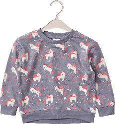 ALANA Sweatshirt mit Einhorn-Muster, grau, Gr. 122