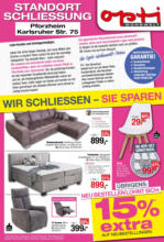 Opti-MegaStore (Opti-Wohnwelt) Wir schliessen - Sie sparen - bis 26.09.2024