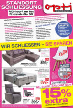 Opti-MegaStore (Opti-Wohnwelt) Wir schliessen - Sie sparen - bis 26.09.2024