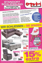 Opti-MegaStore (Opti-Wohnwelt) Wir schliessen - Sie sparen - bis 26.09.2024