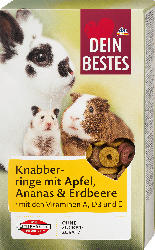 Dein Bestes Knabberringe mit Apfel, Ananas & Erdbeere