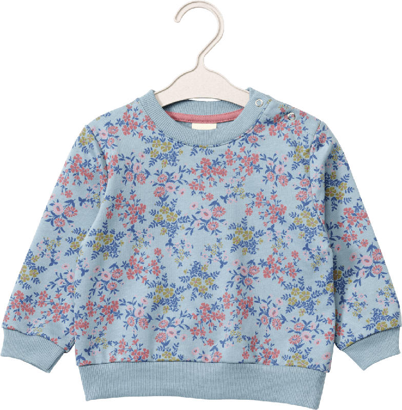 ALANA Sweatshirt mit Blumen-Muster, blau, Gr. 86