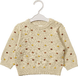 ALANA Pullover mit Noppen-Struktur, beige, Gr. 62