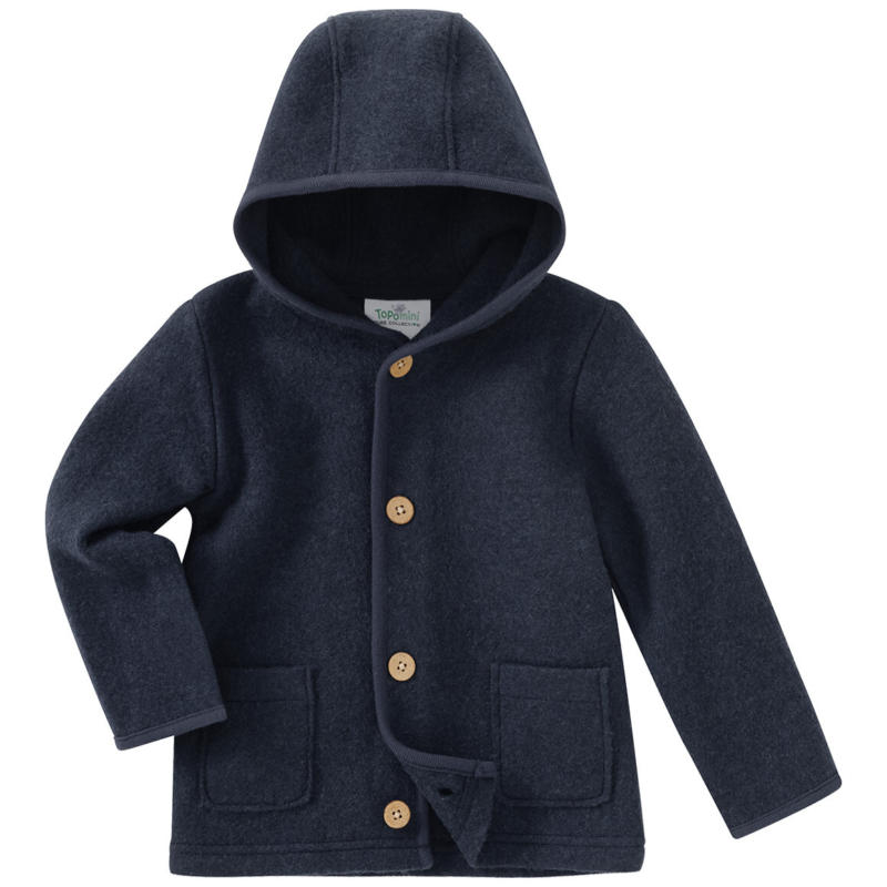 Baby Wollwalk-Jacke mit Umschlagbündchen (Nur online)