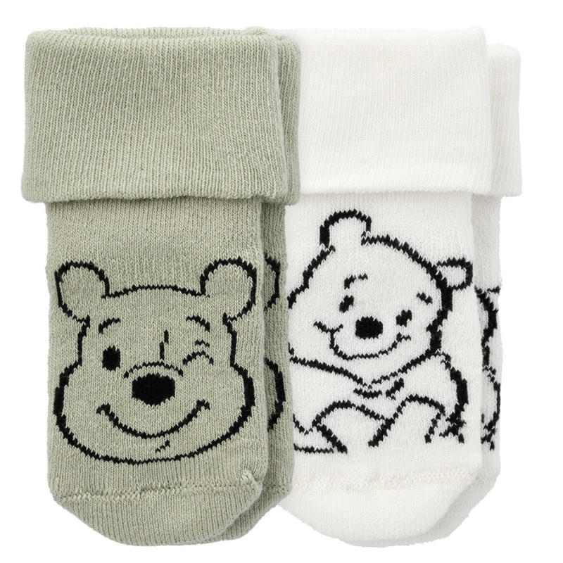 2 Paar Winnie Puuh Socken für Neugeborene